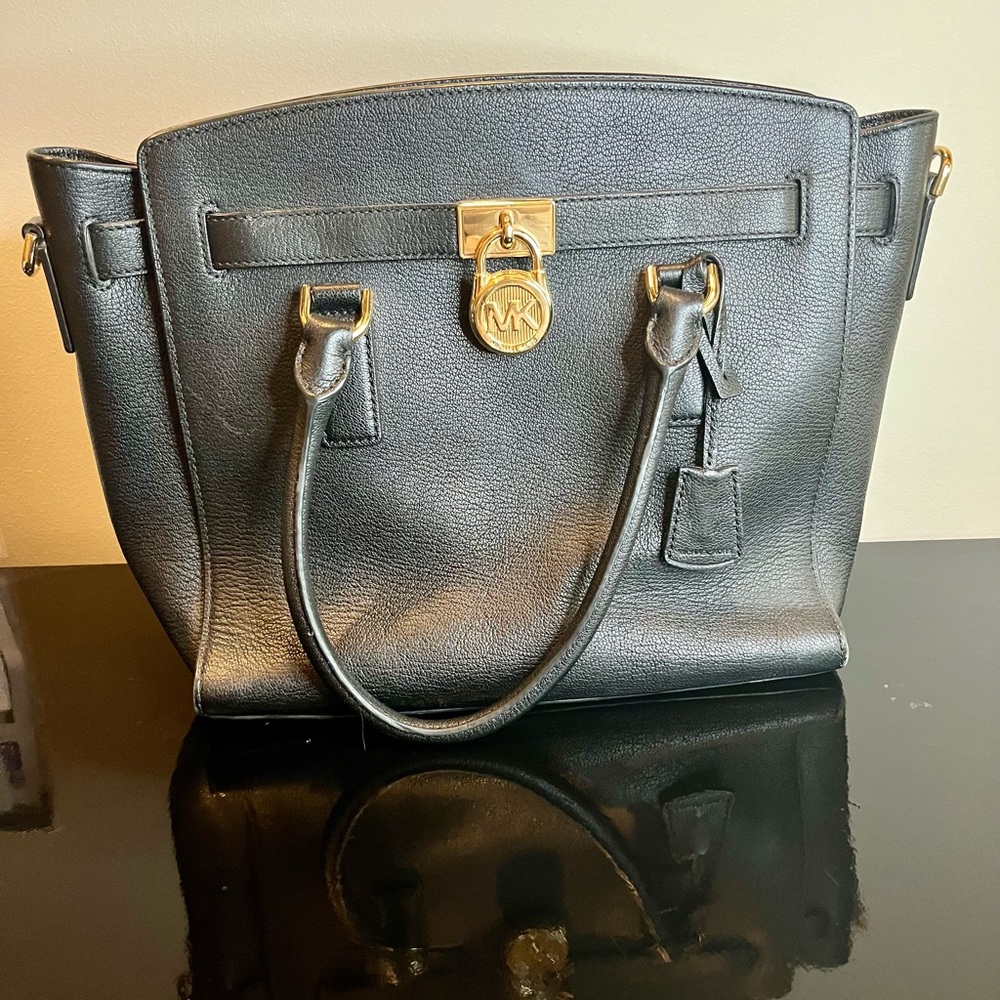Michael Kors Leather Hamilton Tote Bag